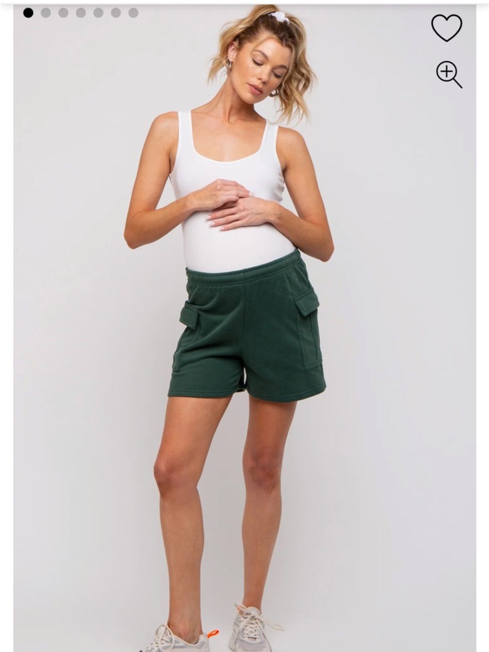 Maternity Cargo Fleece Shorts NWOT